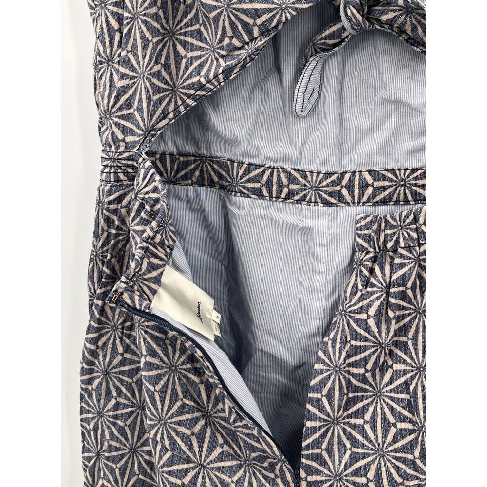 ELEVENSES ANTHROPOLOGIE Women's Demim Windward Open Back Sleeveless Jumpsuit Med - Picture 7 of 8